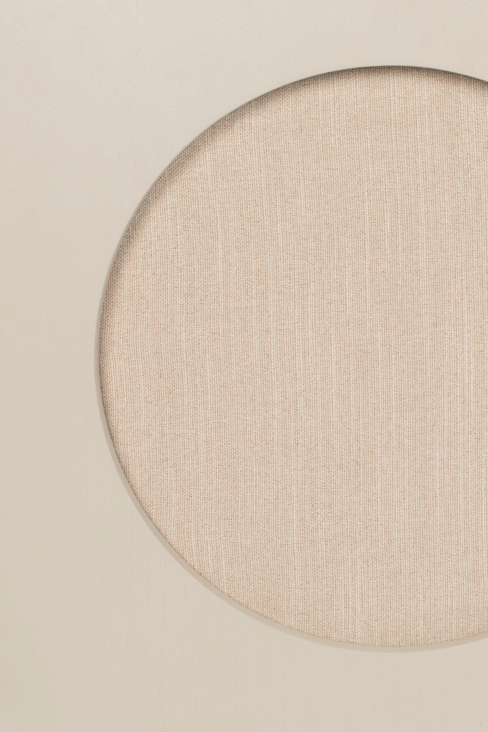 Zuiver Twin Acacia Wood & Fabric Circle Bedside Table